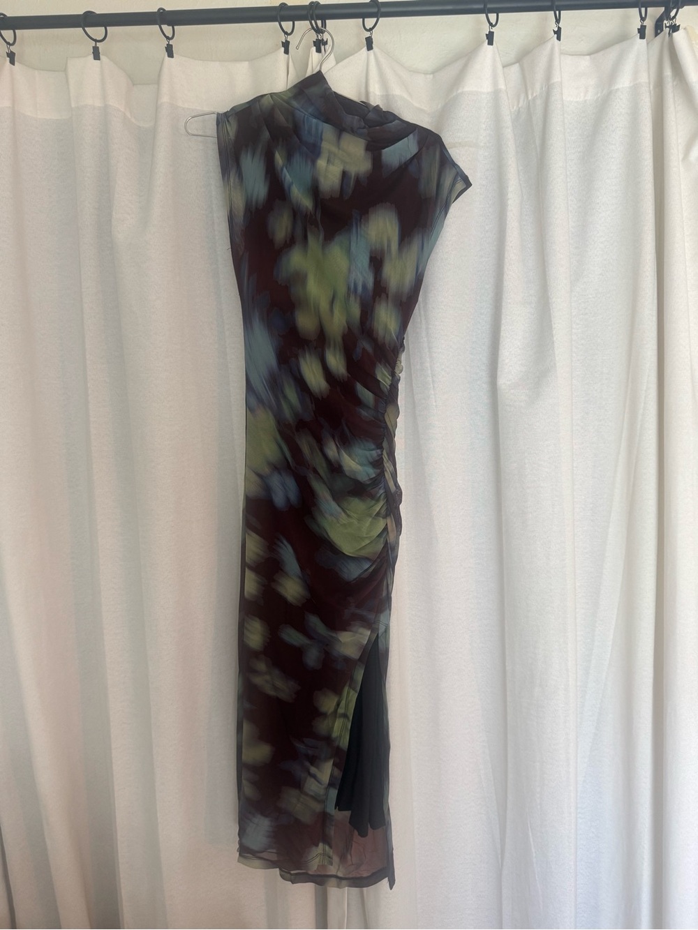 Women’s Anthro Printed Mesh Dress